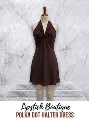 Lipstick Boutique Halter Fit-and-Flare Dress Size S (no tag)
